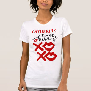 Bold XOXO Hugs & Kisses Valentines day Women's T-Shirt