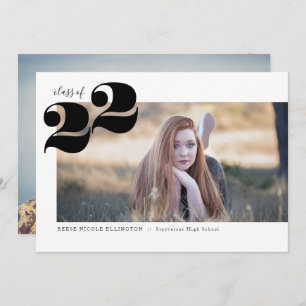 Bold Year Panoramic Graduation Party Announcement