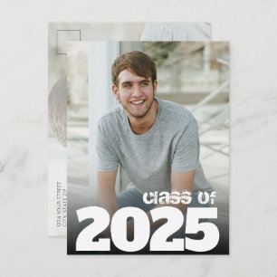 Bold Year Photo 2021 Graduation Save the Date Postcard