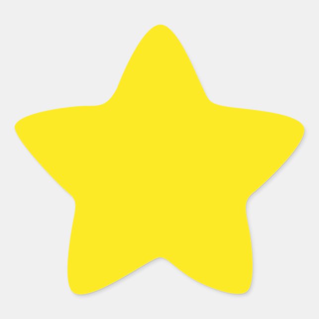 Bold Yellow Background Star Stickers (Front)