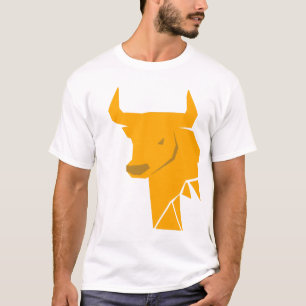 Bold Yellow Bull Zodiac Sign Gift T-Shirt
