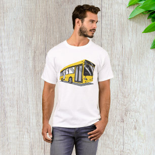 Bold Yellow City Bus Public Transport  T-Shirt