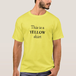 Bold Yellow Colour Slogan T-Shirt