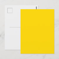 Bold Yellow Custom Postcard Design