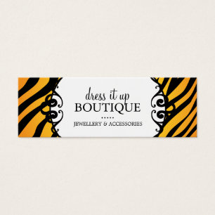 Bold Zebra Print Jewellery Designer Hang Tags