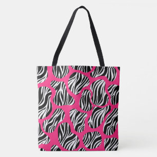 Bold Zebra Stripe Abstract Tote Bag