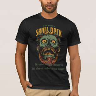 Bold Zombie Head Graphic T-Shirt