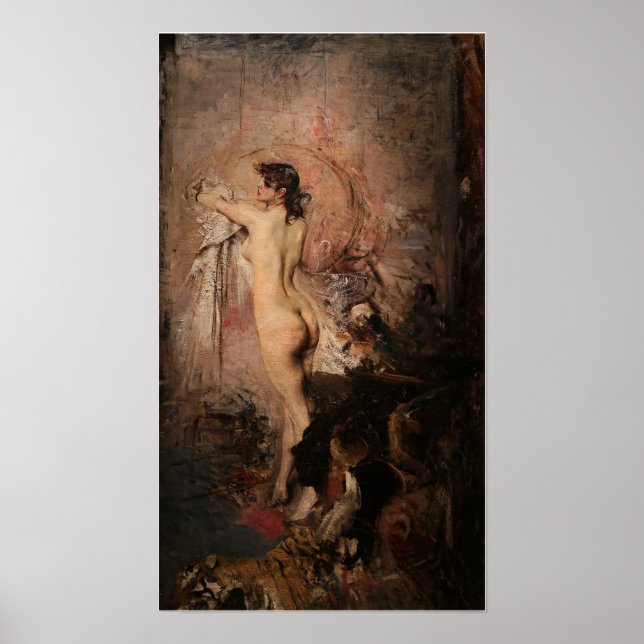 Boldini - After The Bath 1888 Poster (Front)