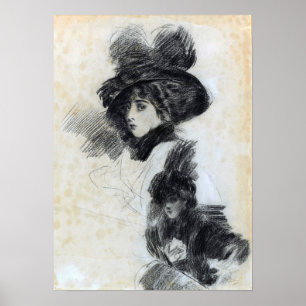 Boldini - Drawing Poster