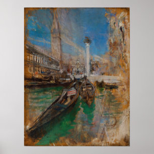 Boldini - Gondola In Front Of Piazza San Marco 18… Poster
