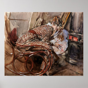 Boldini - Lady In Front Of The Stove 1912 Poster