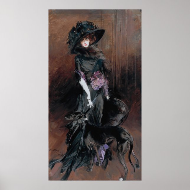 Boldini - Marchesa Luisa Casati With Greyhound Poster (Front)