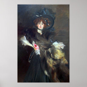 Boldini - Portrait Of Mademoiselle Lanthelme 1907 Poster