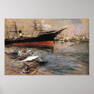 Boldini - Ships In The San Marco Basin 1899 Poster