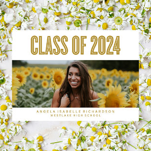 BOLDLY CHIC CLASS OF 2024 GRADUATION INVITATION