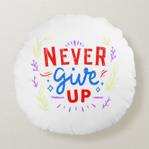 Boldly Unstoppable: A Burst of Motivation Round Cushion