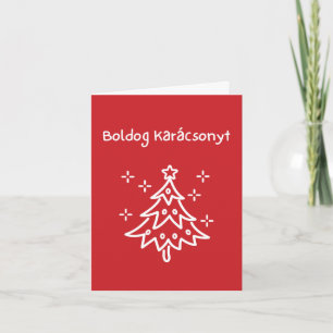 Boldog Karácsonyt Hungarian Christmas Card