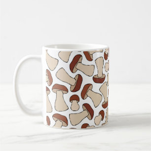 Boletus or Porcini Mushroom Seamless Endless Patte Coffee Mug