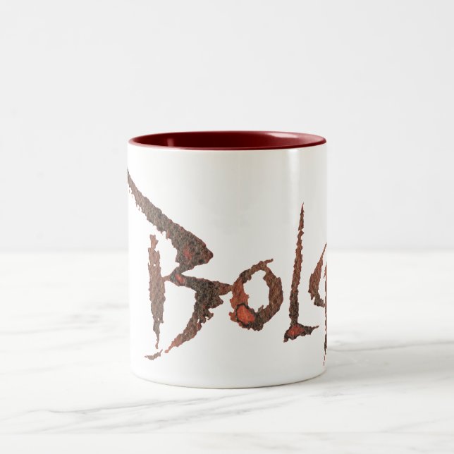 Bolg Name Two-Tone Coffee Mug (Center)