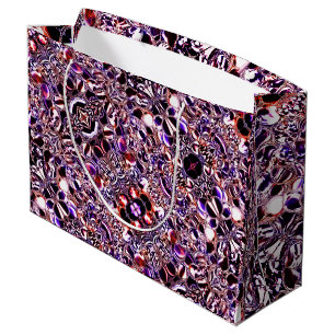 Bolhas de vidro ou pedra gerando formas coloridas? large gift bag