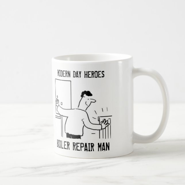 Bolier Repair Man. Heating Engineer Gift Coffee Mug (Right)