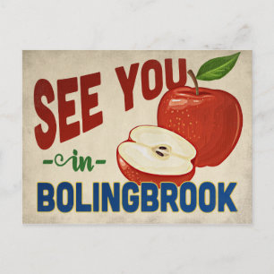 Bolingbrook Illinois Apple - Vintage Travel Postcard