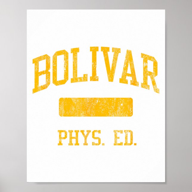 Bolivar High School Hs Bolivar Mo Phys Ed  Poster (Front)