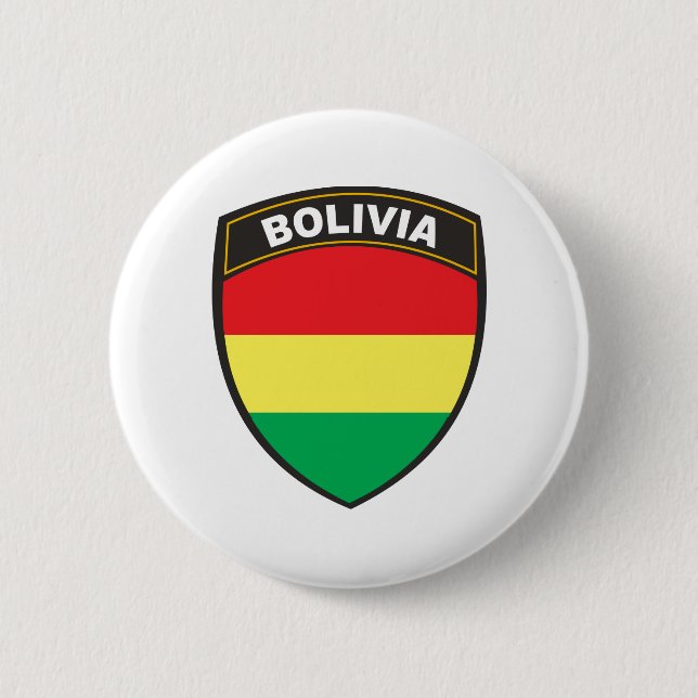 Bolivia 6 Cm Round Badge (Front)