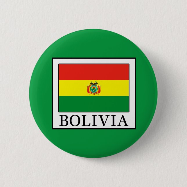 Bolivia 6 Cm Round Badge (Front)