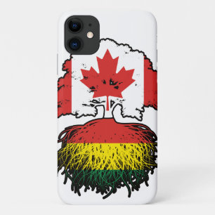 Bolivia Bolivian Canadian Canada Tree Roots Flag iPhone 11 Case