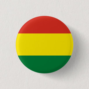 Bolivia (Bolivian) Flag 3 Cm Round Badge
