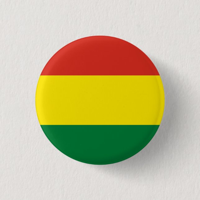 Bolivia (Bolivian) Flag 3 Cm Round Badge (Front)