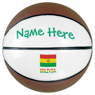 Bolivia Bolivian Flag Green Personalised Basketball