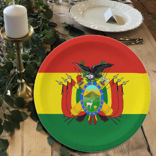 Bolivia, Bolivian Flag party, birthday /sport Paper Plate