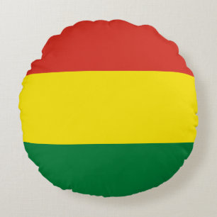 Bolivia (Bolivian) Flag Round Cushion
