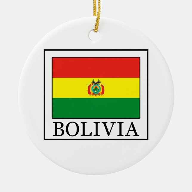 Bolivia Ceramic Tree Decoration (Front)