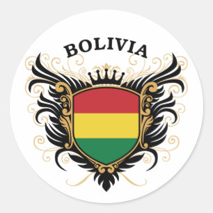 Bolivia Classic Round Sticker
