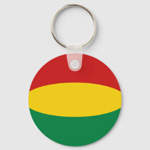 Bolivia Fisheye Flag Keychain
