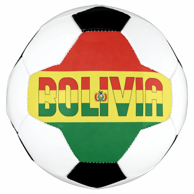 Bolivia Flag Adorable Patriotic Soccer Ball (Front)