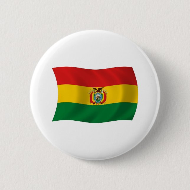 Bolivia Flag Button (Front)