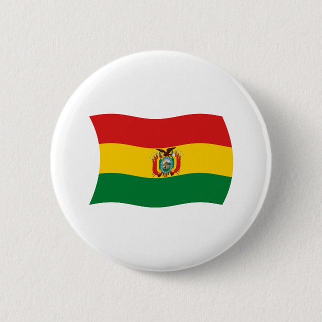 Bolivia Flag Button (Front)