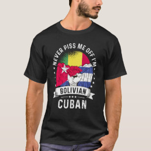 Bolivia Flag Cuba Grown  Humor Citizen Pride T-Shirt