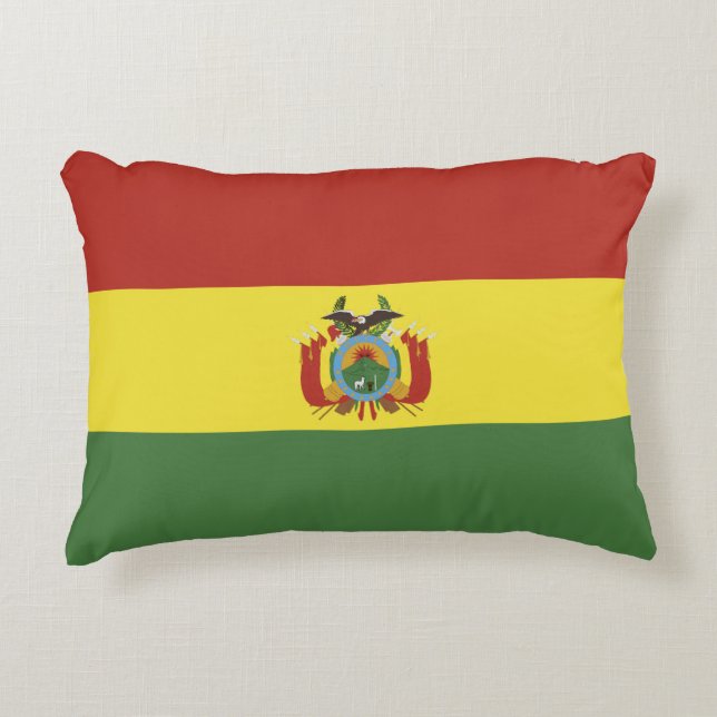 Bolivia flag decorative cushion (Front)