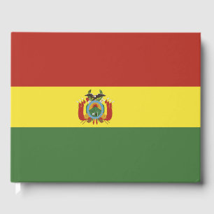 Bolivia flag guest book