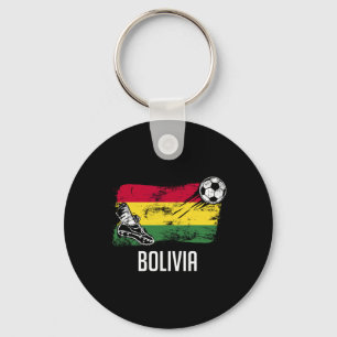 Bolivia Flag Jersey Bolivian Soccer Team Bolivian Key Ring