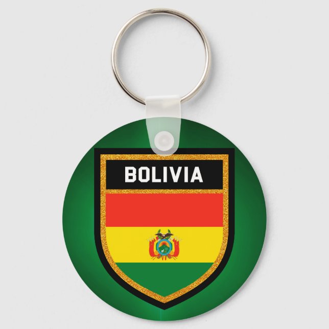 Bolivia Flag Key Ring (Front)