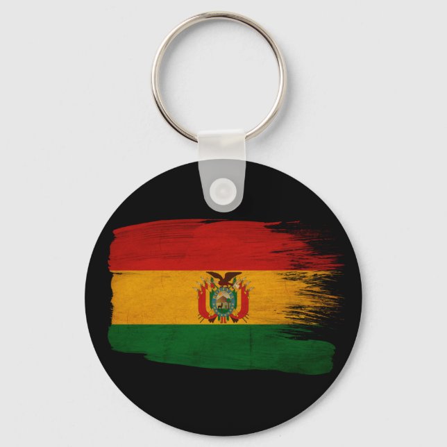 Bolivia Flag Key Ring (Front)