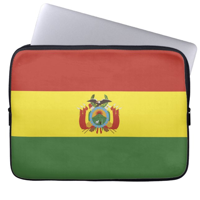 Bolivia flag laptop sleeve (Front)