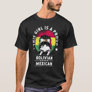 Bolivia Flag Mexico Grown Women Girl Citizen Pride T-Shirt