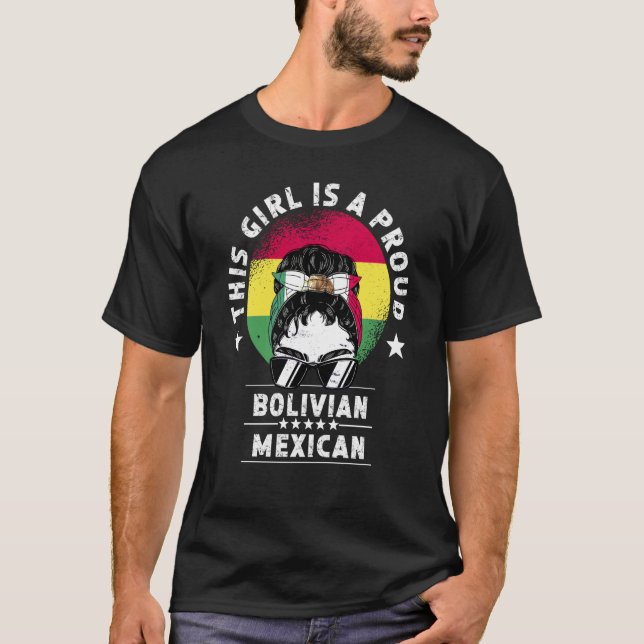 Bolivia Flag Mexico Grown Women Girl Citizen Pride T-Shirt (Front)